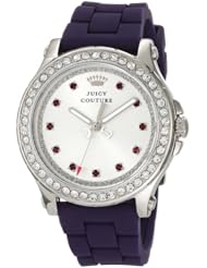 Juicy Couture Womens 1901067 Pedigree Purple Silicone Strap Watch