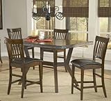 Arbor Hill 5-Piece Counter Height Dining Set in Colonial Chestnut - Hillsda ....