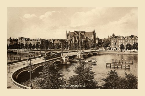 Art Poster, Nieuwe Amstelbrug, Amsterdam - 20x30