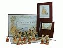 Hand Decorated Winnie the Pooh Chess Set in Presentation Box with Folding Card Chess Board