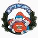 Nebraska Cornhuskers Wreath 3 Snowmen 20