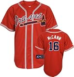 Brian McCann Atlanta Braves Alternate Red MLB Replica Jersey - L