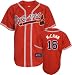 Brian McCann Jersey: Adult 2010 Majestic Alternate Red Replica #16 Atlanta Braves Jersey - Medium