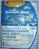Kenmore 50558 Vacuum Bags Microfiltration with Closure - 3 Pack