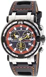 Chase-Durer Men's 224.2BO-LEA Trackmaster Pro Chronograph 2nd Edition Orange-Stitched Leather Watch