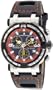 Chase-Durer Men's 224.2BO-LEA Trackmaster Pro Chronograph 2nd Edition Orange-Stitched Leather Watch