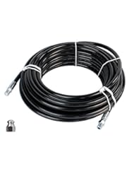 Lawn & Patio: Sewer Jetter Kit 1/4" NPT x 50 Hose & 5.5 Orifice Button Nose Nozzle 4000 PSI - Schieffer Co.