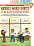 Weekly Word Sorts That Build Spelling Skills