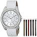 XOXO Women's XO9054 Seven-Color Croco Interchangeable Strap Watch Set