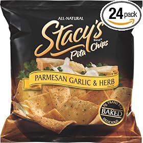 Stacy's Pita Chips, Parmesan Garlic & Herb, 1.5-Ounce Bag (Pack of 24)