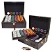 Sporting Goods : Trademark Poker 500 14-Gram Tri Color Ace/King Suited Chips with Mahogany Case
