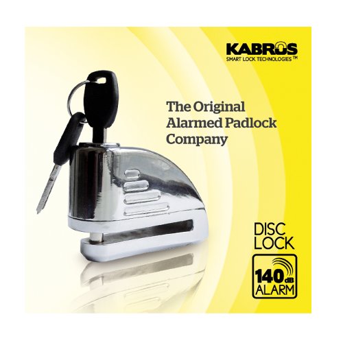 Kabrus Alarmed Disc Padlock / Motorbike Disc
