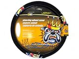 Microfiber Faux Suede Steering Wheel Cover - Ed Hardy by Christian Audigier - Bulldog