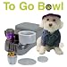 Kitchen & Housewares : Furry Travelers To Go Pet Bowl, Silver