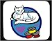 Mouse Pad with cat, animal, feline, toy