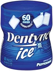 Dentyne Ice Peppermint Chewing Gum, 60-Piece Units (Pack of 12)