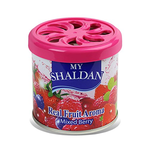 My Shaldan Japanese Car Cup-Holder Natural Air Freshener Cans (Mixed Berry Scented)