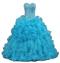 Lace    Ball Gown Prom Dress/Quinceanera Dress  With Ruffles