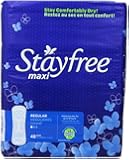 Stayfree Maxi Regular Pads, 48-Count Bag