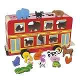 Bigjigs Wooden Red Bus Sorter BJ650