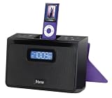 iHome Portable Alarm Clock Speaker for iPod and MP3 Players (Purple)