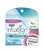 Schick Intuition Plus All-In-One Cartridges for Sensitive Skin, Fragrance Free, 3 Cartridges (Pack of 2)