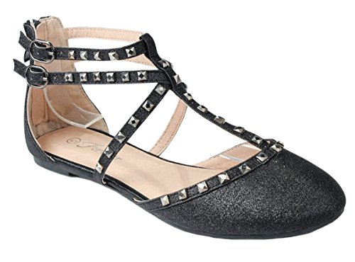 Designer Rivet Studded Pointed/Round Toe Dress Ballet Flat Shoes