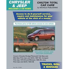CHRYSLER & JEEP Trucks, SUVs, & Minivans 1967-1999 (2 CD Set in Jewel Case) (Total Car Care)