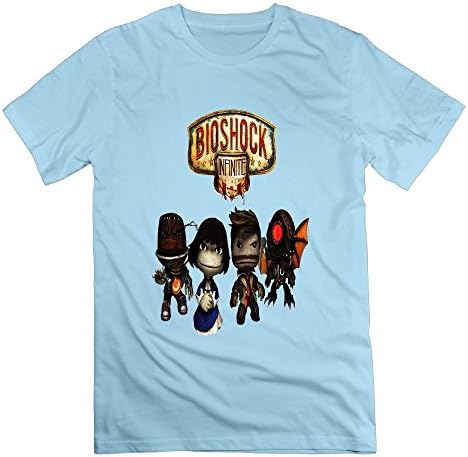 XiangHe Bioshock Infinite Logo Men's T-Shirt XXX-Large SkyBlue Mens