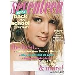Seventeen Magazine, August 2004, Hilary Duff Cover book cover