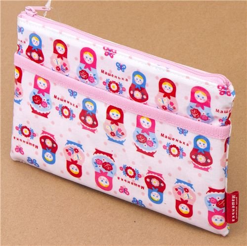 Imagen principal de Estuche rosa grande muñecas matrioska, producto de Japón