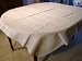 Flax linen jacquard weave natural heavy homespun Baltic tablecloth 67 x 118