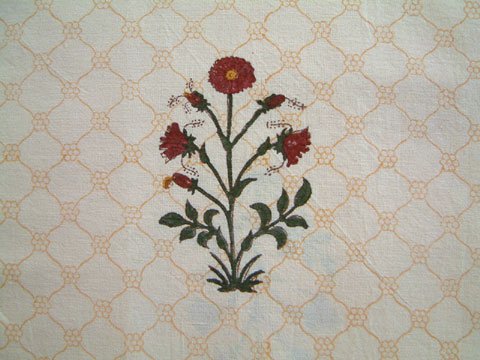 Red Poppy ~ Elegant Floral Luxury Indian Print Queen Duvet Cover