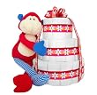 "Hugs and Kisses" Happy Moments Baby Girl 3-Tier Monkey Diaper Cake
