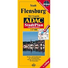Flensburg, GPS-genau. ADAC Stadtpl�ne mit Spezialfaltung