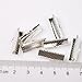 Textured Silvery Ribbon Bracelet Bookmark Pinch Crimp Clamp End Findings Cord Ends 70pcs 20mm