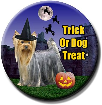 Yorkshire Terrier Set of 5 Halloween Pin Badges Buttons