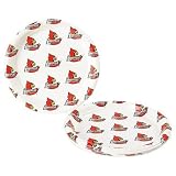 Louisville Cardinals Reusable Plastic Plate (12 Pack)