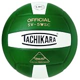  : Tachikara Sensi-Tec Composite High Performance Volleyball (White/Darkgreen)