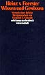 Wissen und Gewissen: Versuch einer Br�cke (suhrkamp taschenbuch wissenschaft)