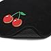 OxGord® 4pc Full Set Embrodered Cherry Carpet Floor Mats, Universal Fit Mat for Car, SUV, Van & Trucks - Front & Rear, Driver & Passenger Seat