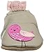 Robeez Girls' Peaceful Partridge Slip-On, Grey, 12-18 Months M US Infant