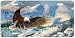 Living Room - Eagle Art Print - License Plate by Randy McGovern from Airstrike, Inc.