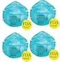 8612F 3M FDA Cleared N95 Particulate Respirator 4-Pack (4 Masks Included) - Flu Protection*
