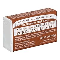 Dr. Bronner's Magic Soaps Pure-Castile Soap, All-One Hemp Eucalyptus, 5-Ounce Bars