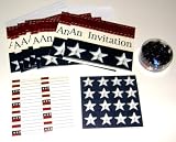 Old Glory American Flag Patriotic Party Invitation Combination Decoration Pack