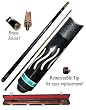 Black Wave Designer Pool Stick