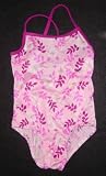 Girls 1 PC Swimsuit XX Back Pink/Magenta Floral