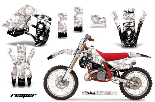 great price AMR Racing Amr Racing KTM C8 Mx Dirt Bike Graphic Kit - 1990-1992: Reaper: White Best Deals great price AMR Racing Amr Racing KTM C8 Mx Dirt Bike Graphic Kit - 1990-1992: Reaper: White Best Deals