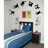 6 Skateboarders - Boy Wall Stickers Art Decals Decor
